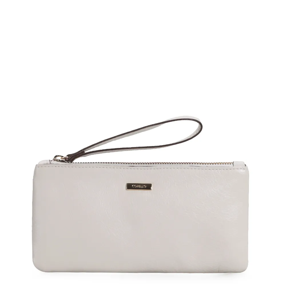 Bolsa Pequena Couro Off White