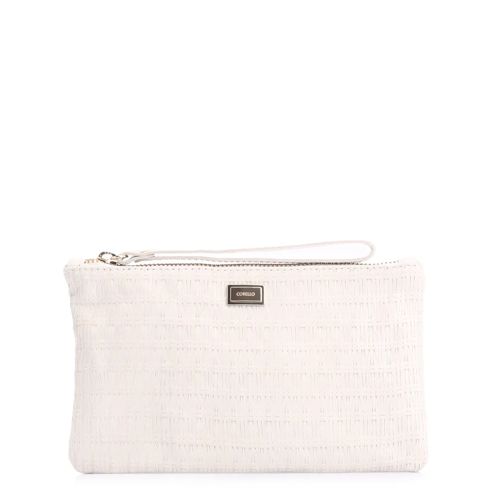 Bolsa Pequena Couro Off White