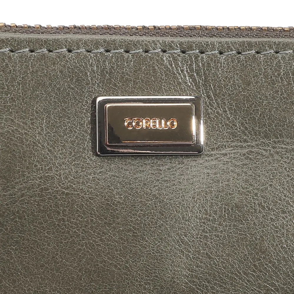 Bolsa Pequena Couro Oliva - imagem 5