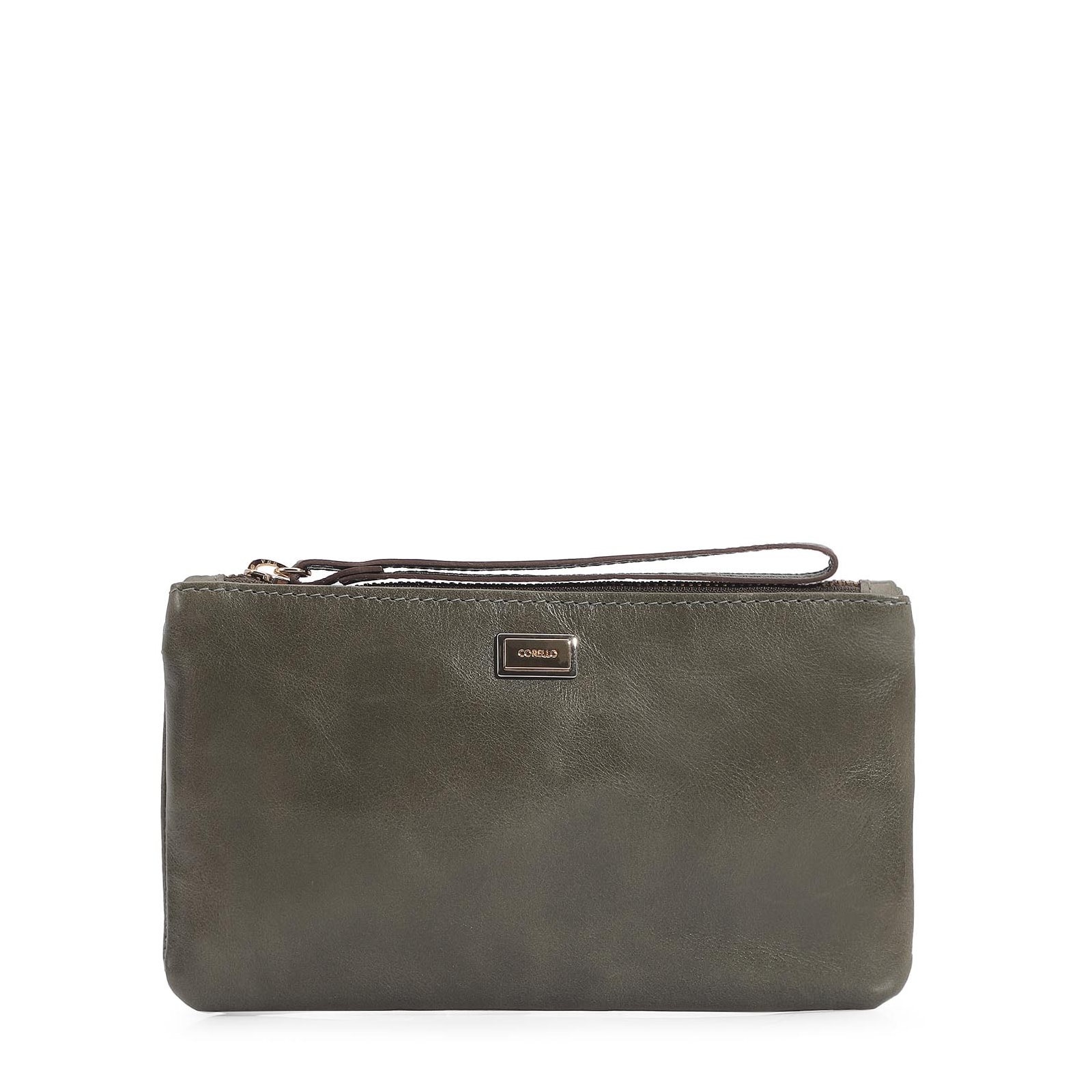Bolsa Pequena Couro Oliva