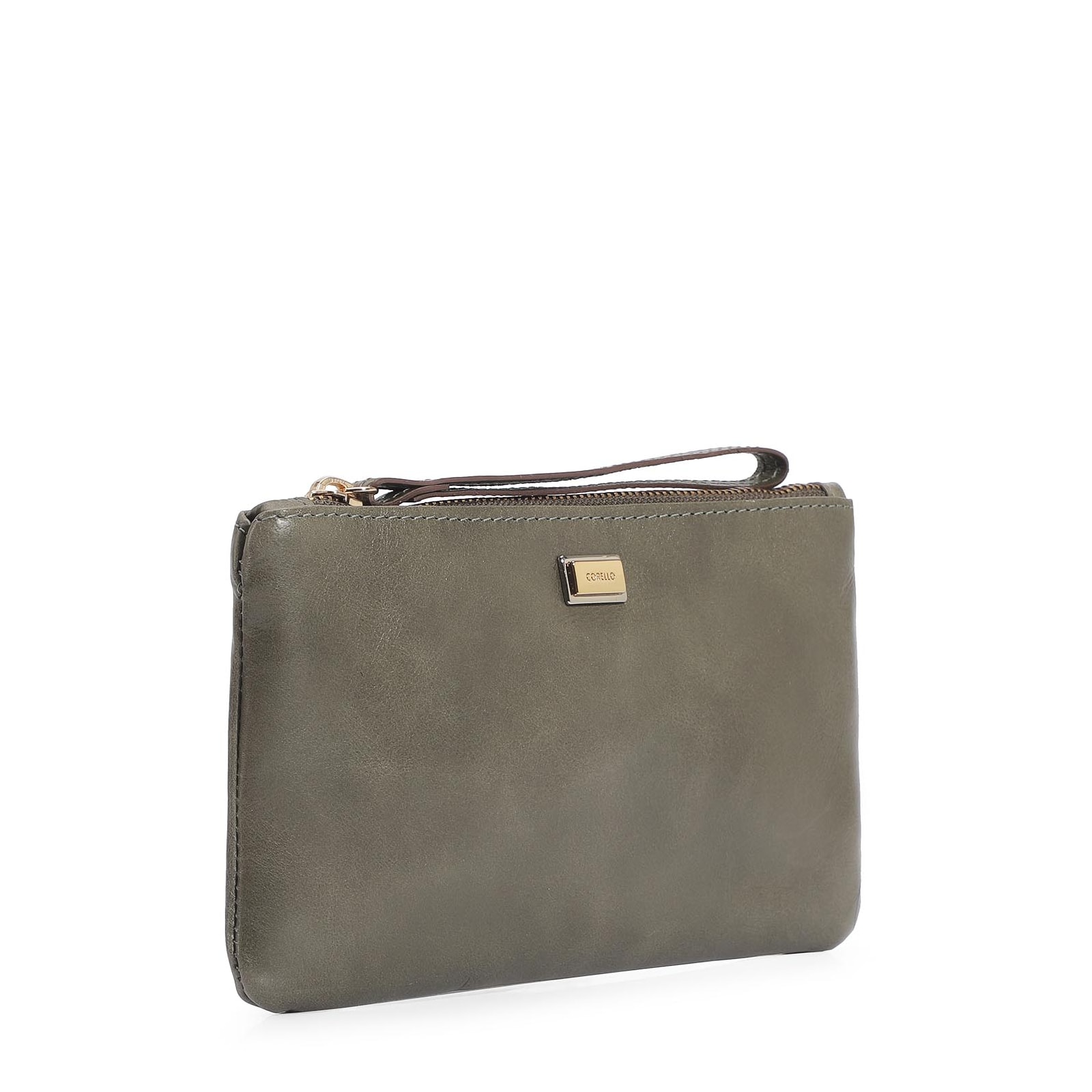 Bolsa Pequena Couro Oliva