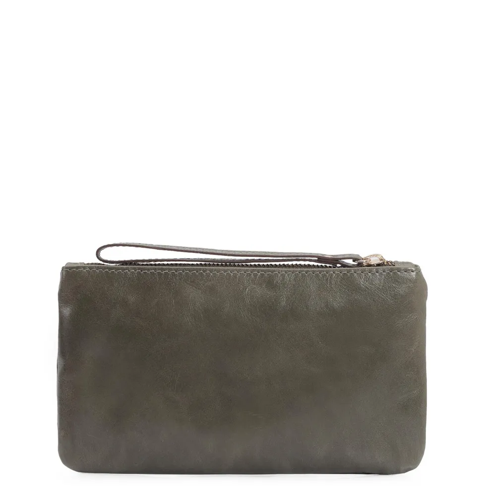 Bolsa Pequena Couro Oliva - imagem 3