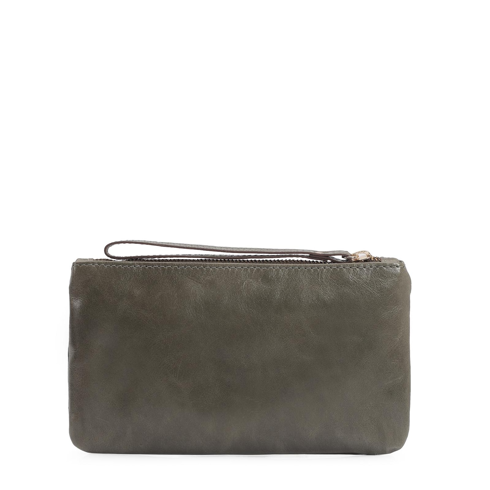 Bolsa Pequena Couro Oliva