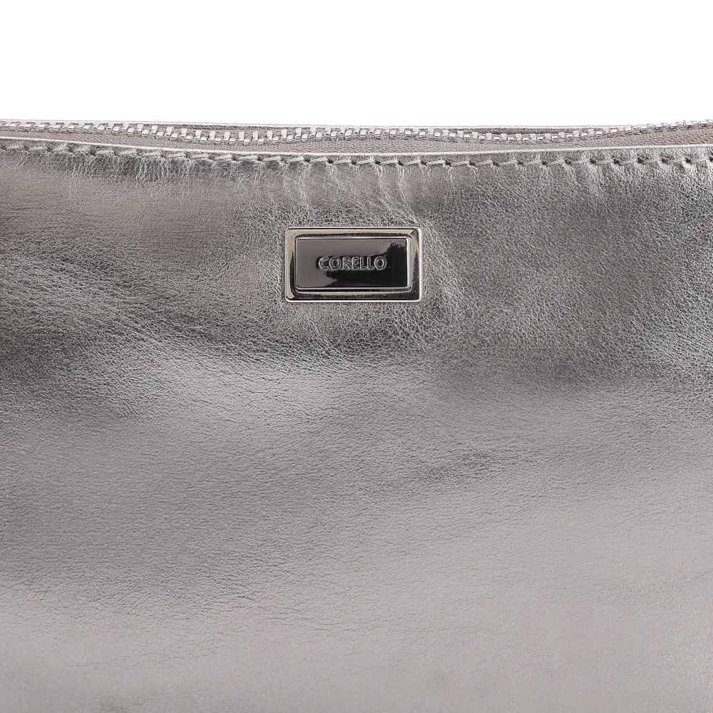 Bolsa Pequena Couro Prata - imagem 5