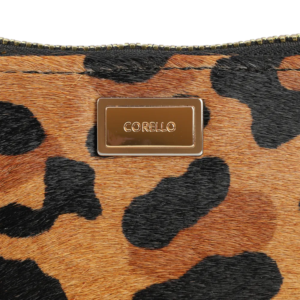 Bolsa Pequena Couro Preto / Estampa Onça - imagem 5