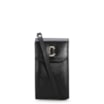 Bolsa Pequena Couro Preto Porta Celular - imagem 1