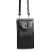 Bolsa Pequena Couro Preto Porta Celular - imagem 4