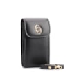 Bolsa Pequena Couro Preto Porta Celular - imagem 2