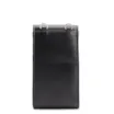 Bolsa Pequena Couro Preto Porta Celular - imagem 3