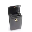 Bolsa Pequena Couro Preto Porta Celular - imagem 4