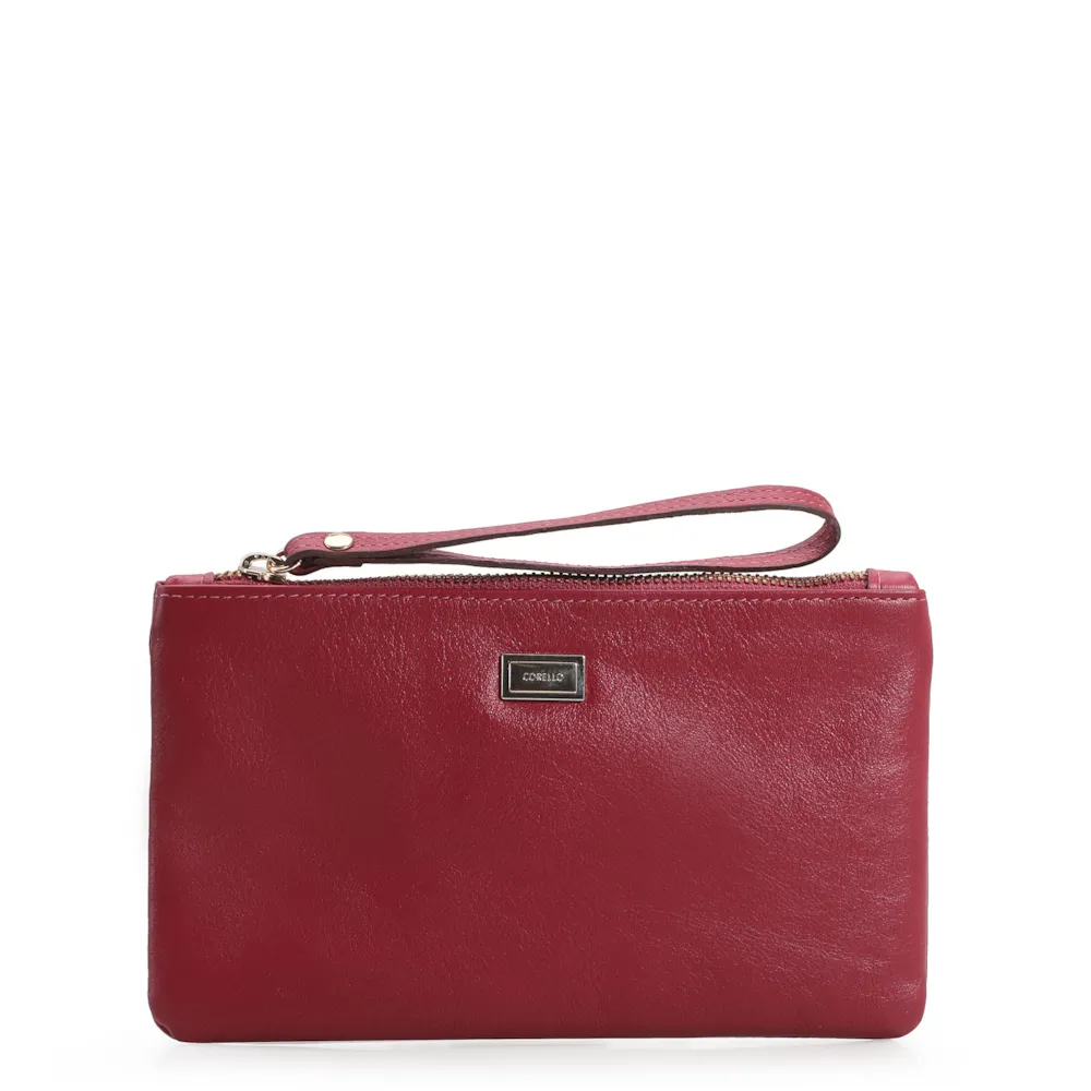 Bolsa Pequena Couro Vermelho