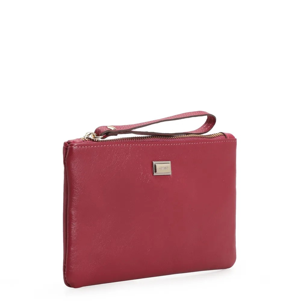 Bolsa Pequena Couro Vermelho - imagem 2