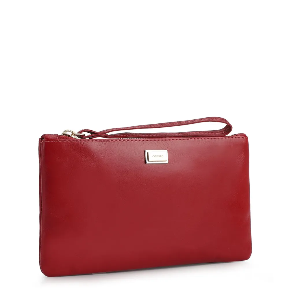 Bolsa Pequena Couro Vermelho - imagem 2