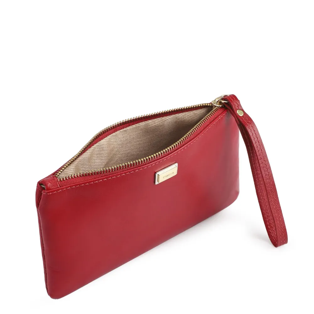 Bolsa Pequena Couro Vermelho - imagem 4