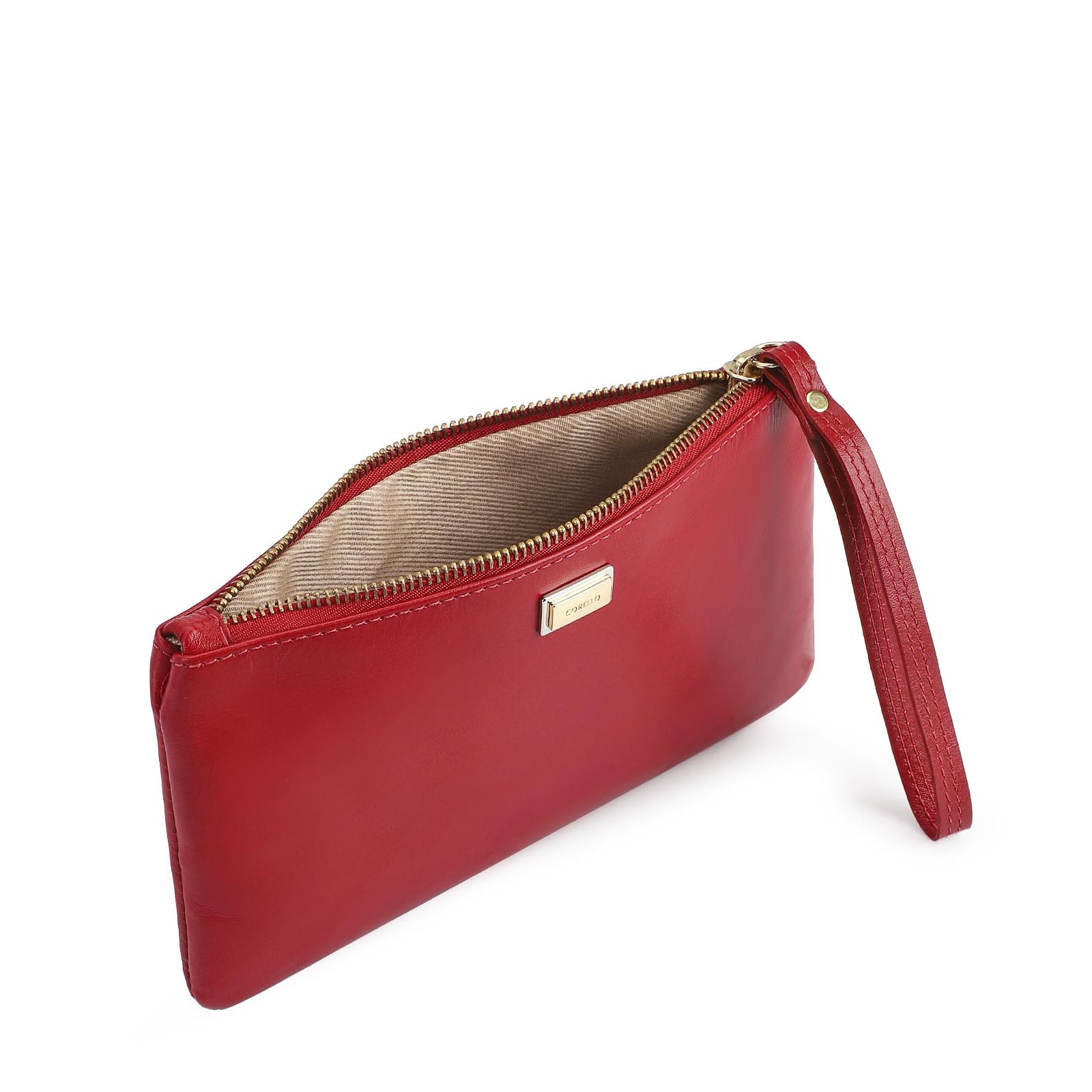 Bolsa Pequena Couro Vermelho