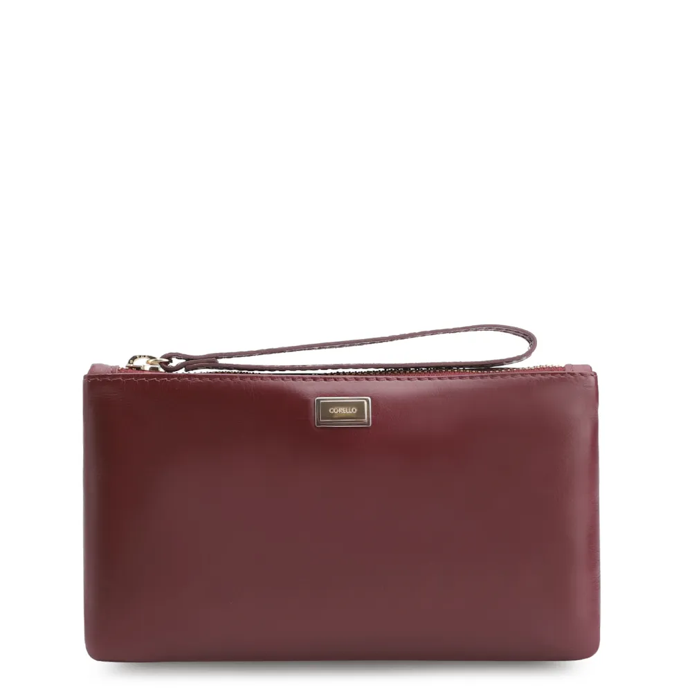 Bolsa Pequena Couro Vinho