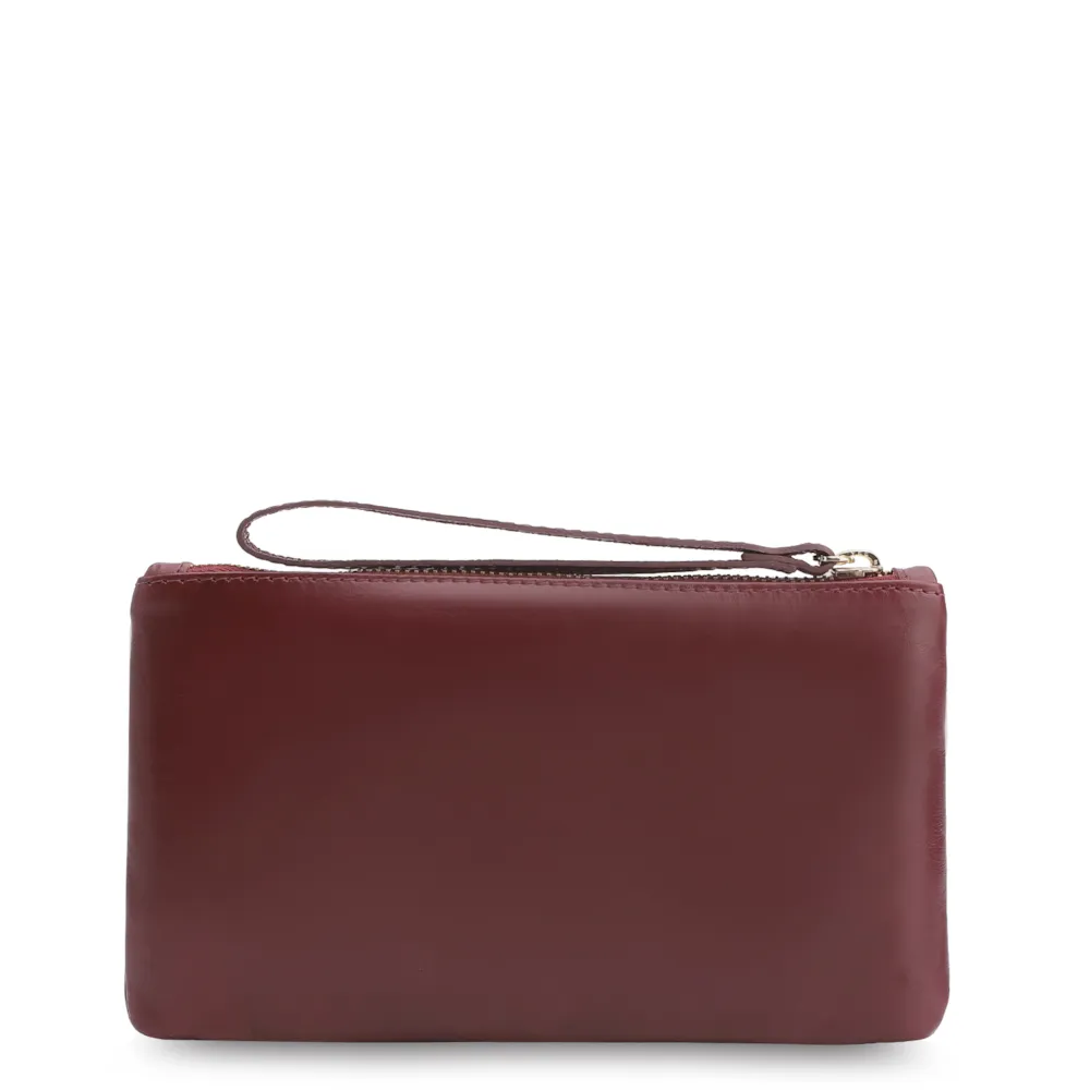 Bolsa Pequena Couro Vinho - imagem 3