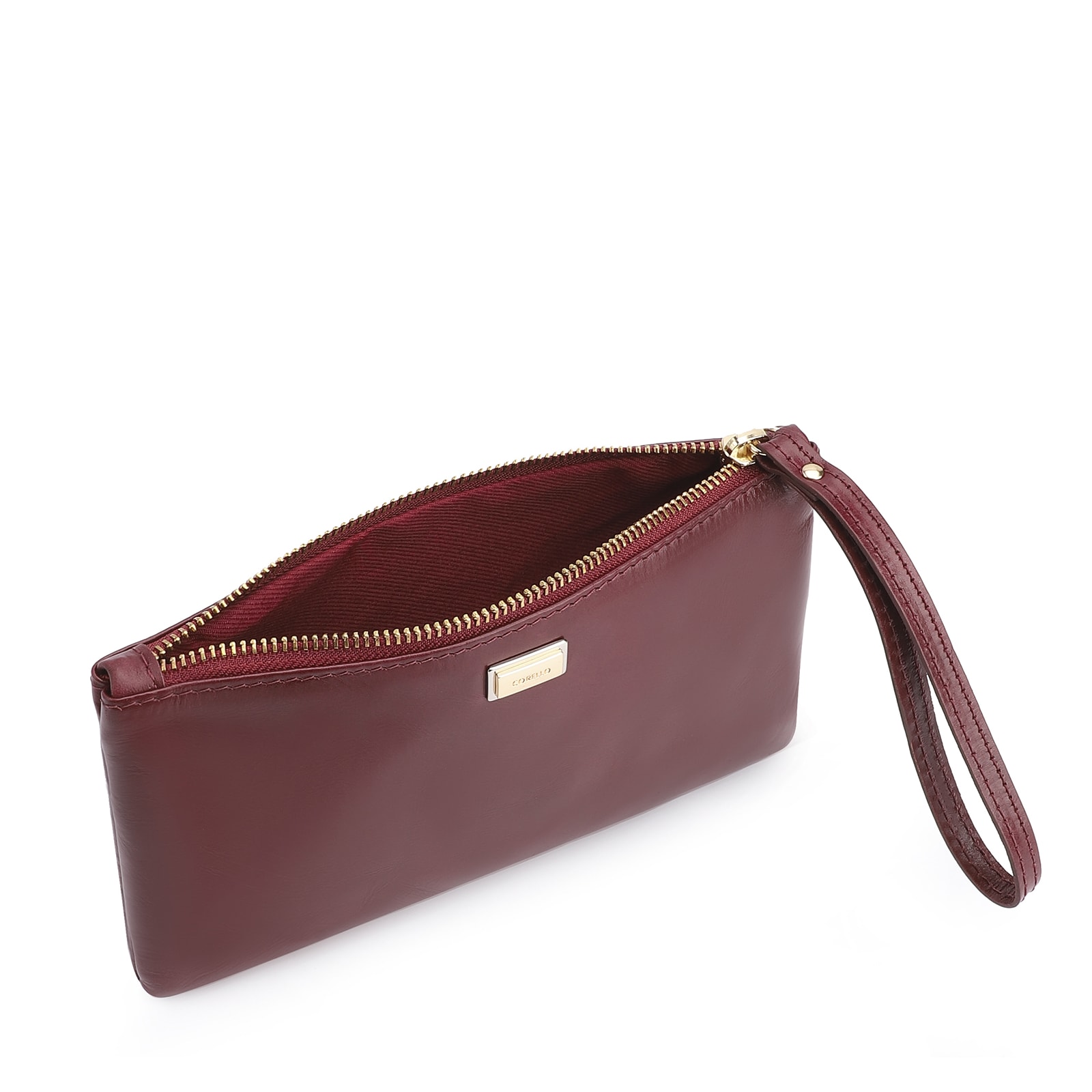 Bolsa Pequena Couro Vinho