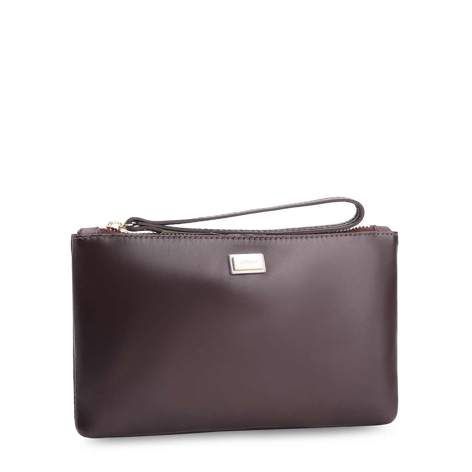 Bolsa Pequena Couro Vinho Escuro