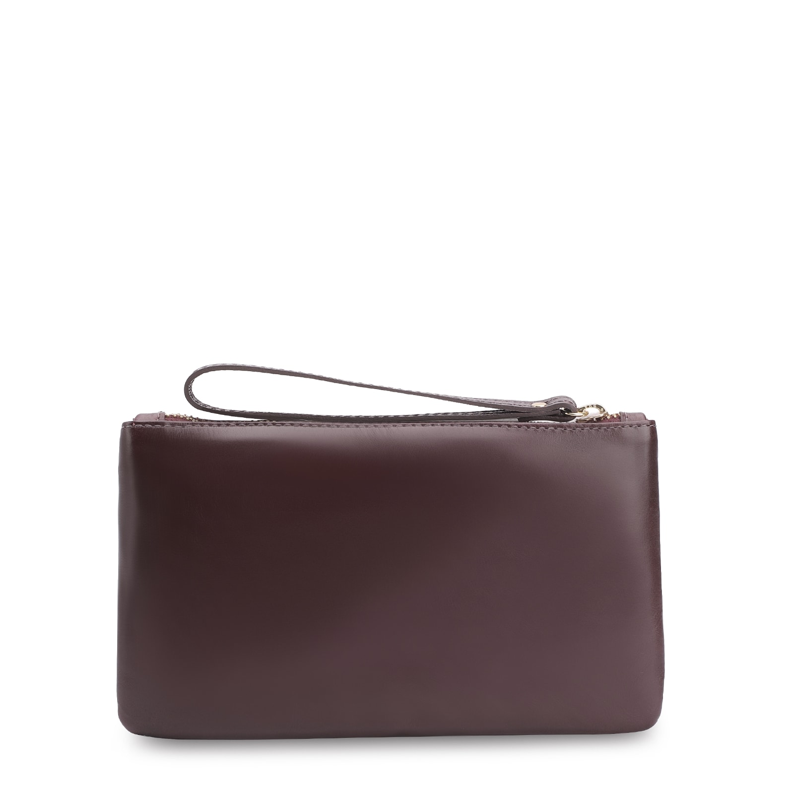 Bolsa Pequena Couro Vinho Escuro