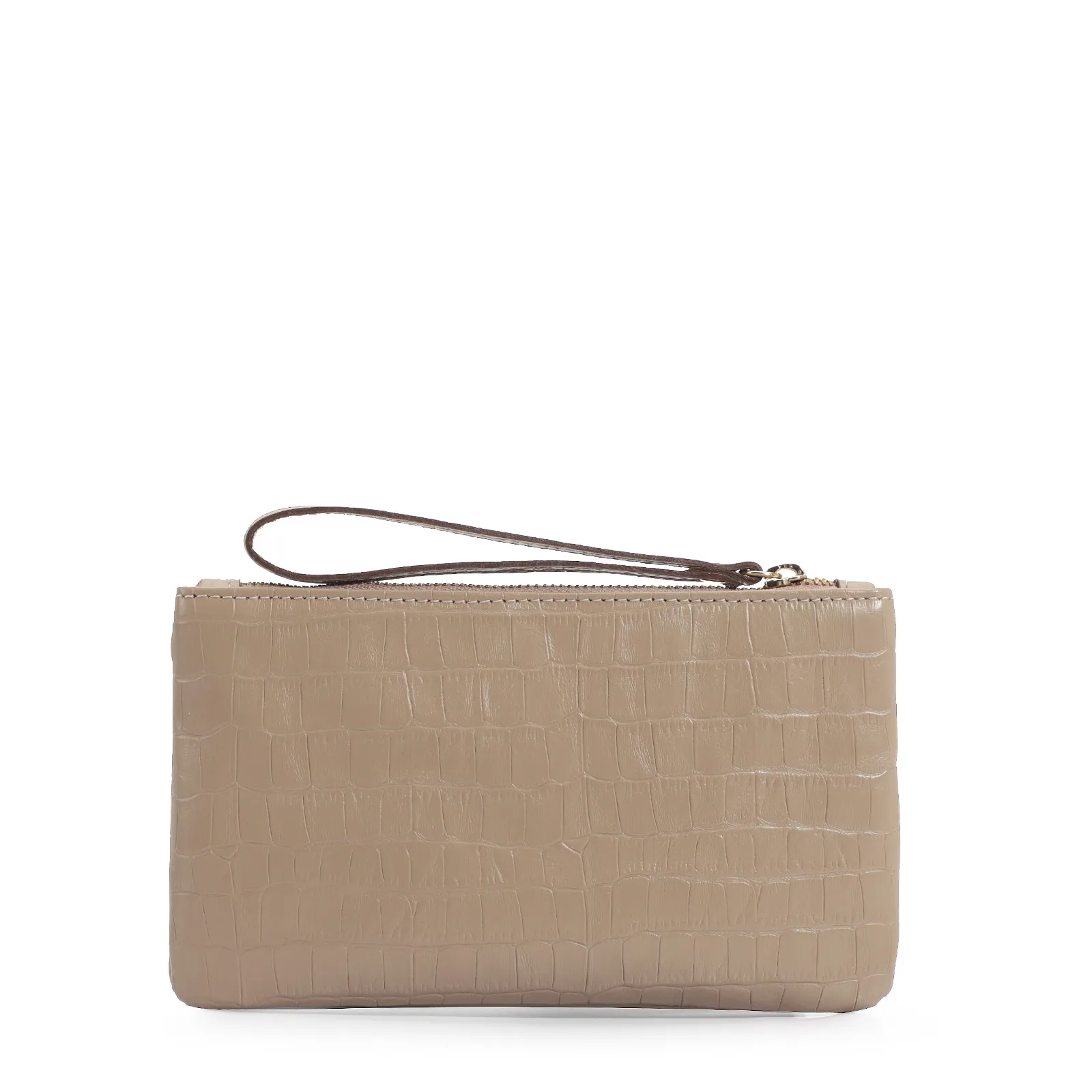 Bolsa Pequena Croco Bege
