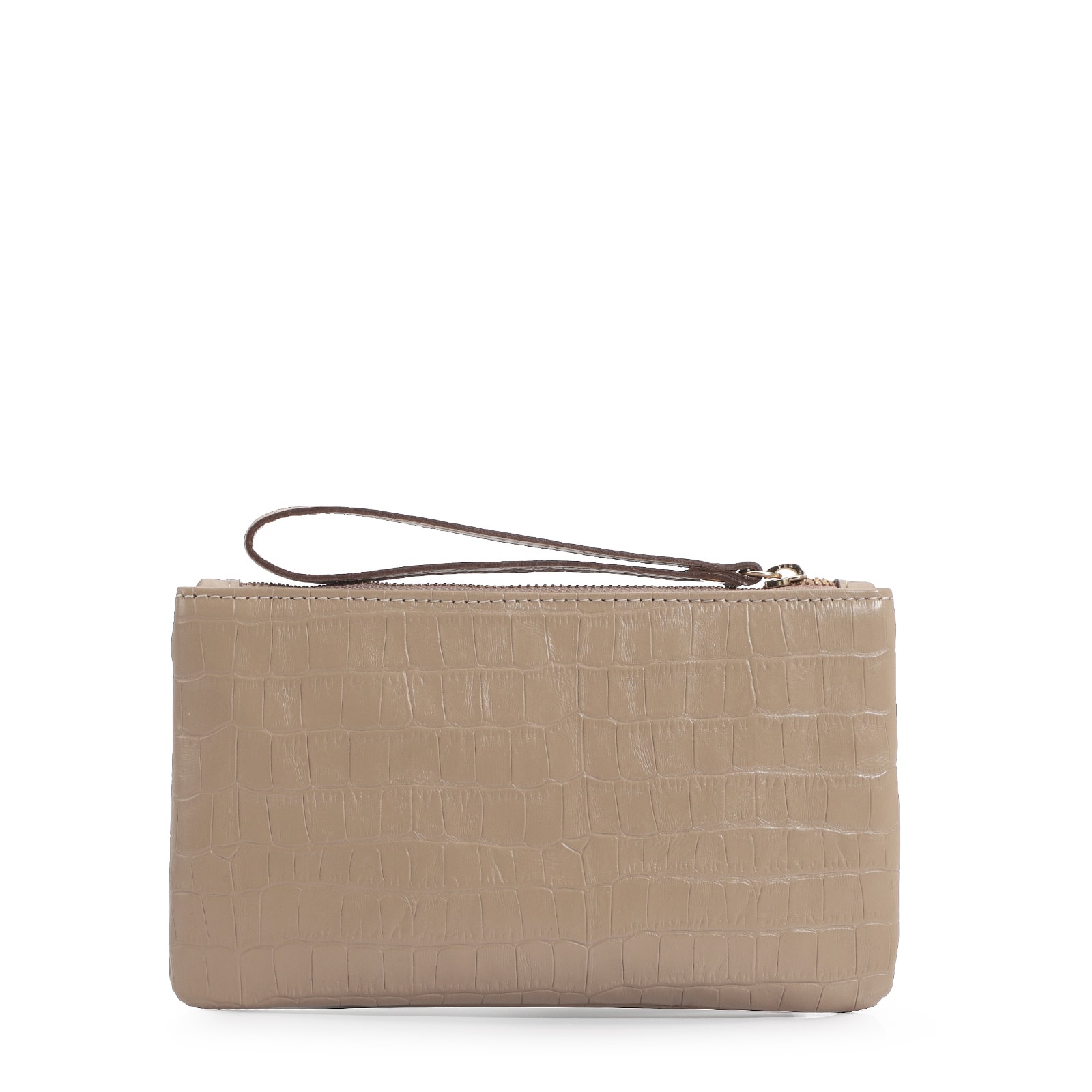 Bolsa Pequena Croco Bege