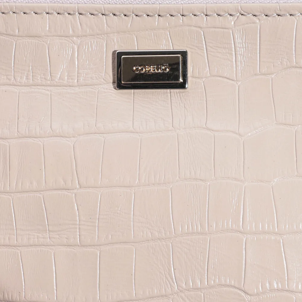 Bolsa Pequena Croco Bege - imagem 5