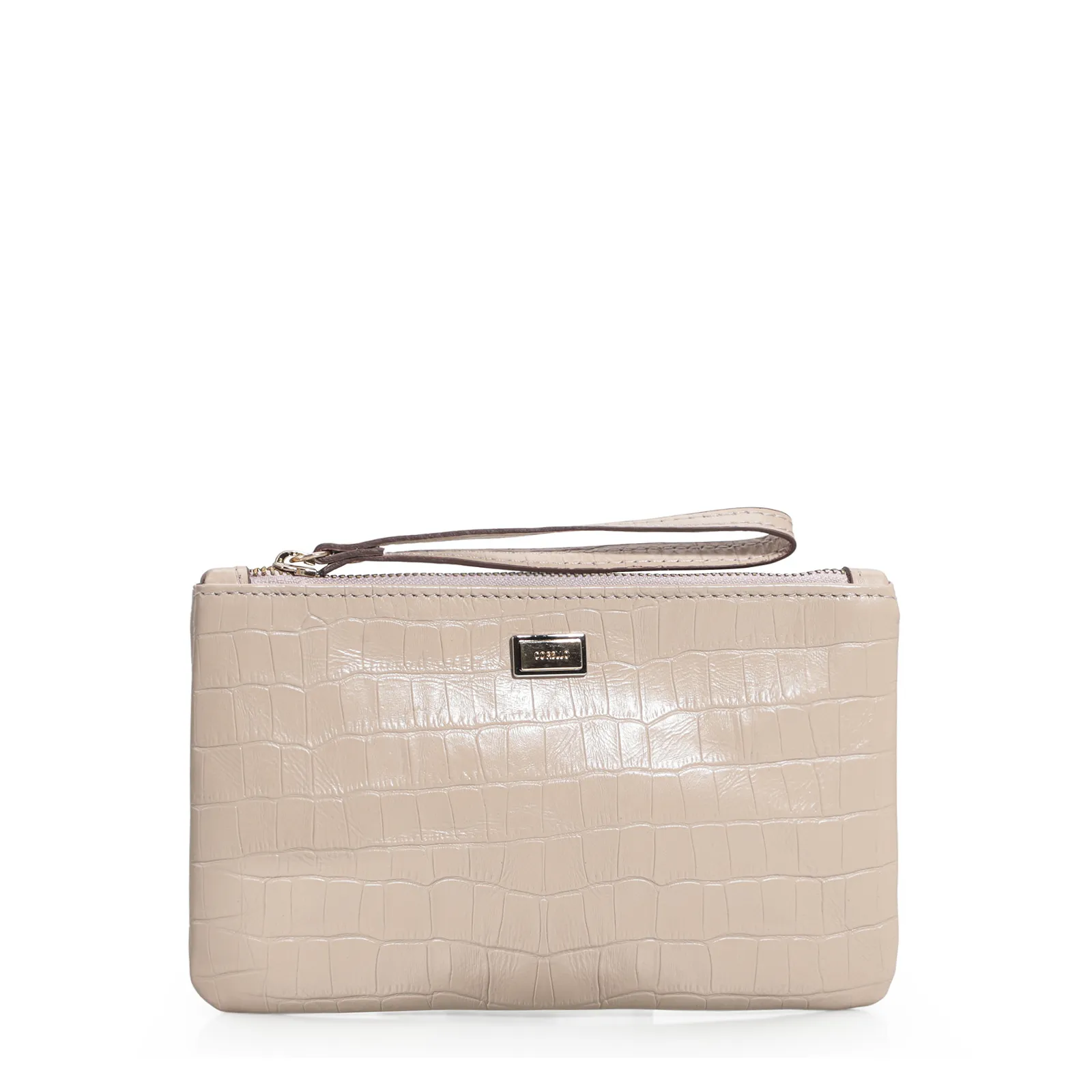 Bolsa Pequena Croco Bege