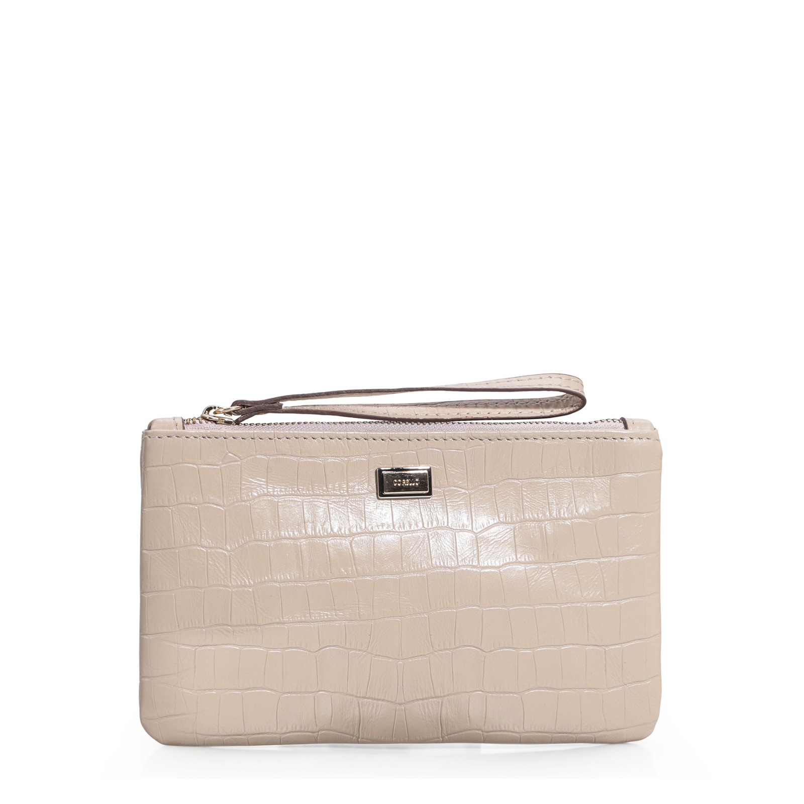 Bolsa Pequena Croco Bege