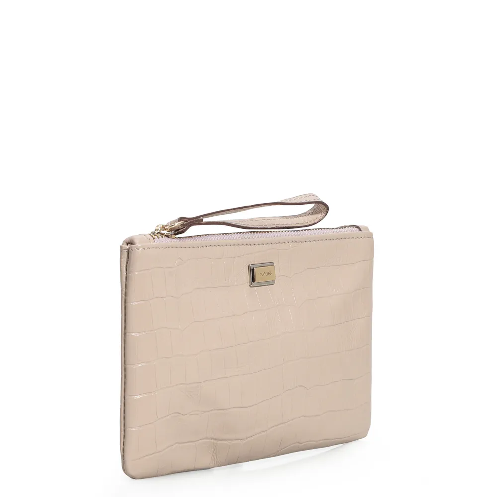 Bolsa Pequena Croco Bege - imagem 2