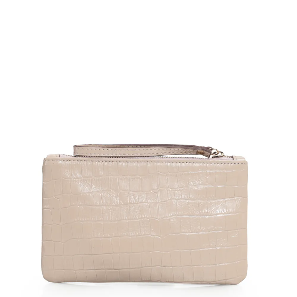 Bolsa Pequena Croco Bege - imagem 3