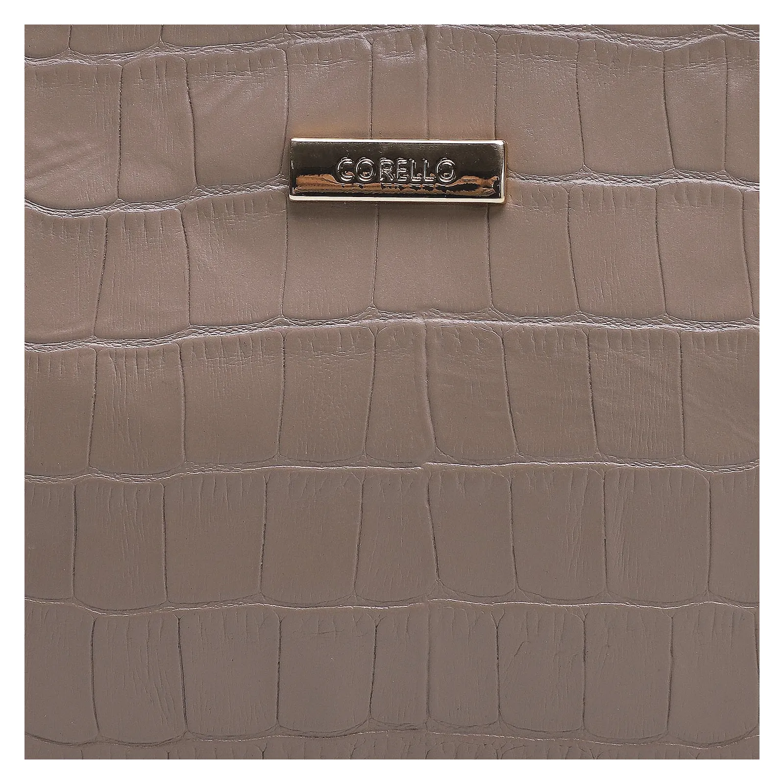 Bolsa Pequena Croco Bege