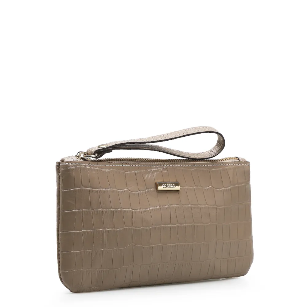Bolsa Pequena Croco Bege - imagem 2