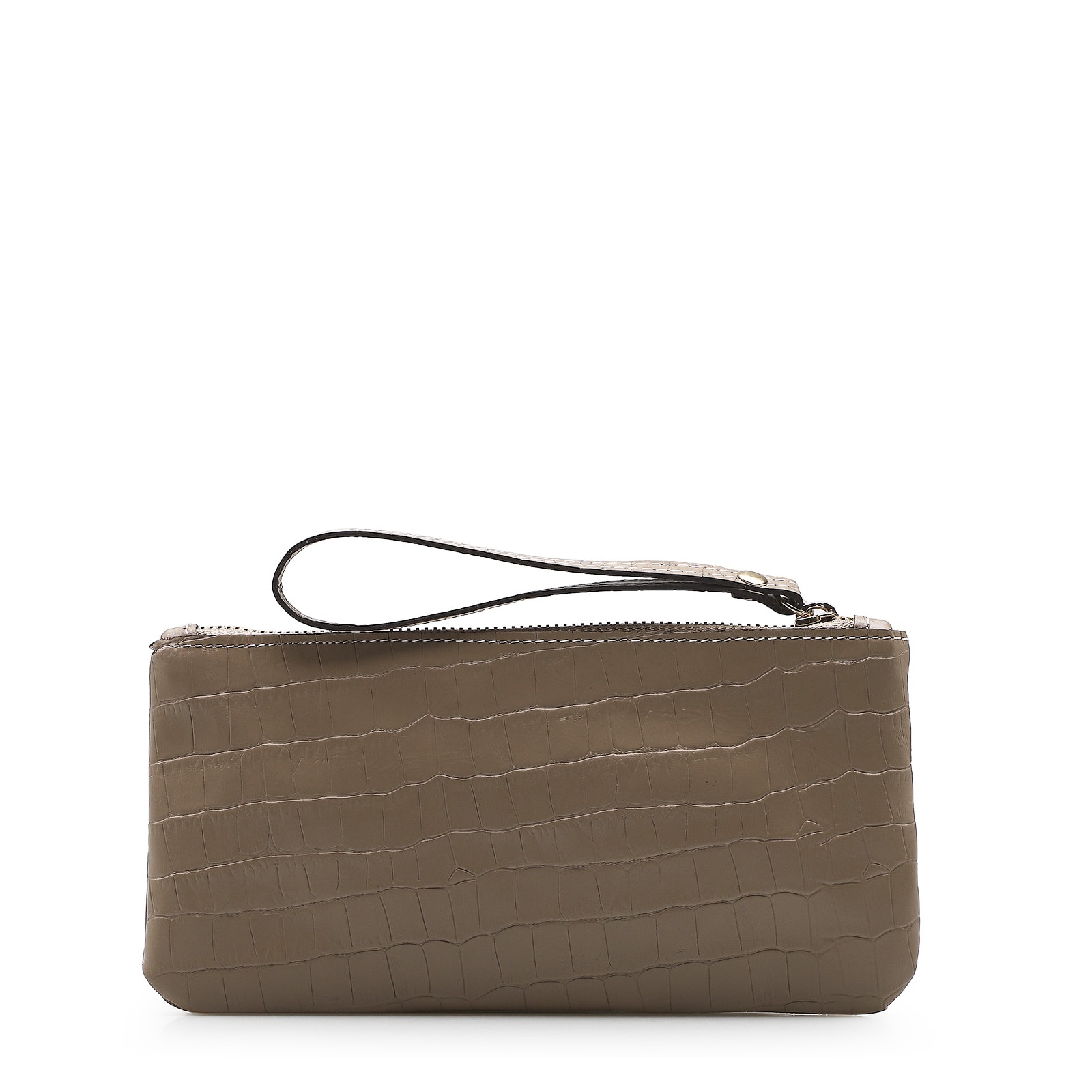 Bolsa Pequena Croco Bege