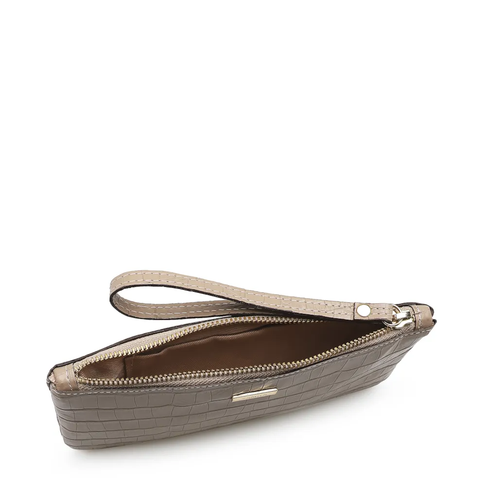 Bolsa Pequena Croco Bege - imagem 4