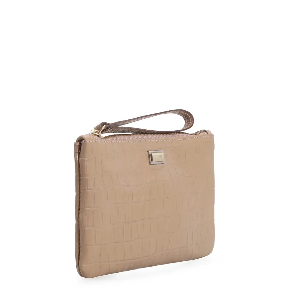 Bolsa Pequena Croco Bege - imagem 2