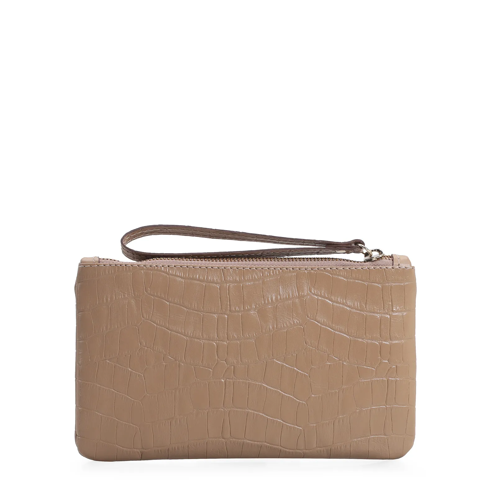 Bolsa Pequena Croco Bege