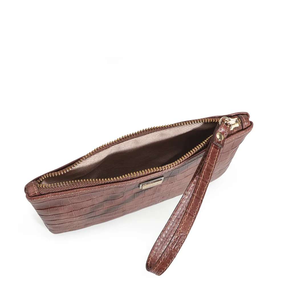 Bolsa Pequena Croco Conhaque - imagem 4