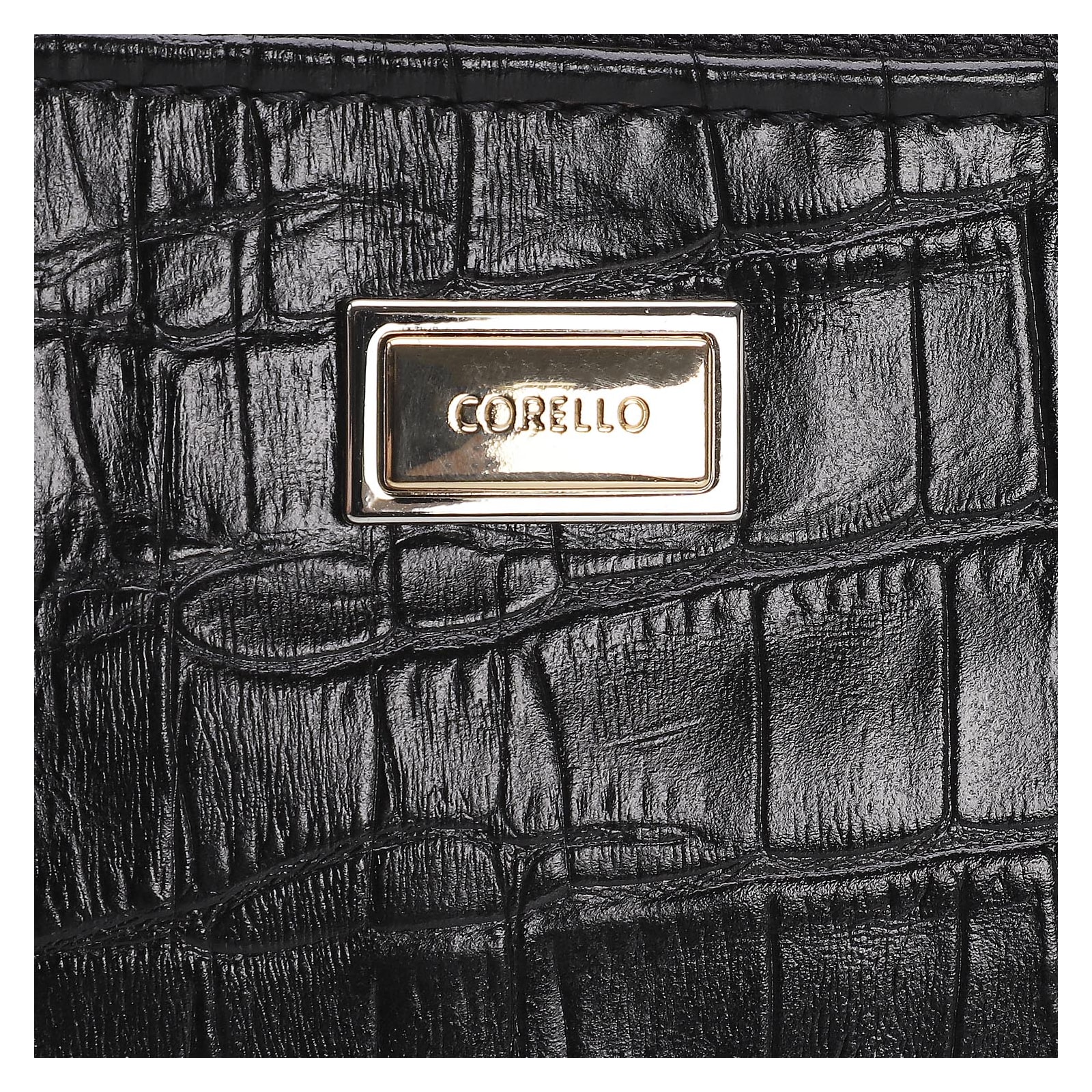 Bolsa Pequena Croco Preto