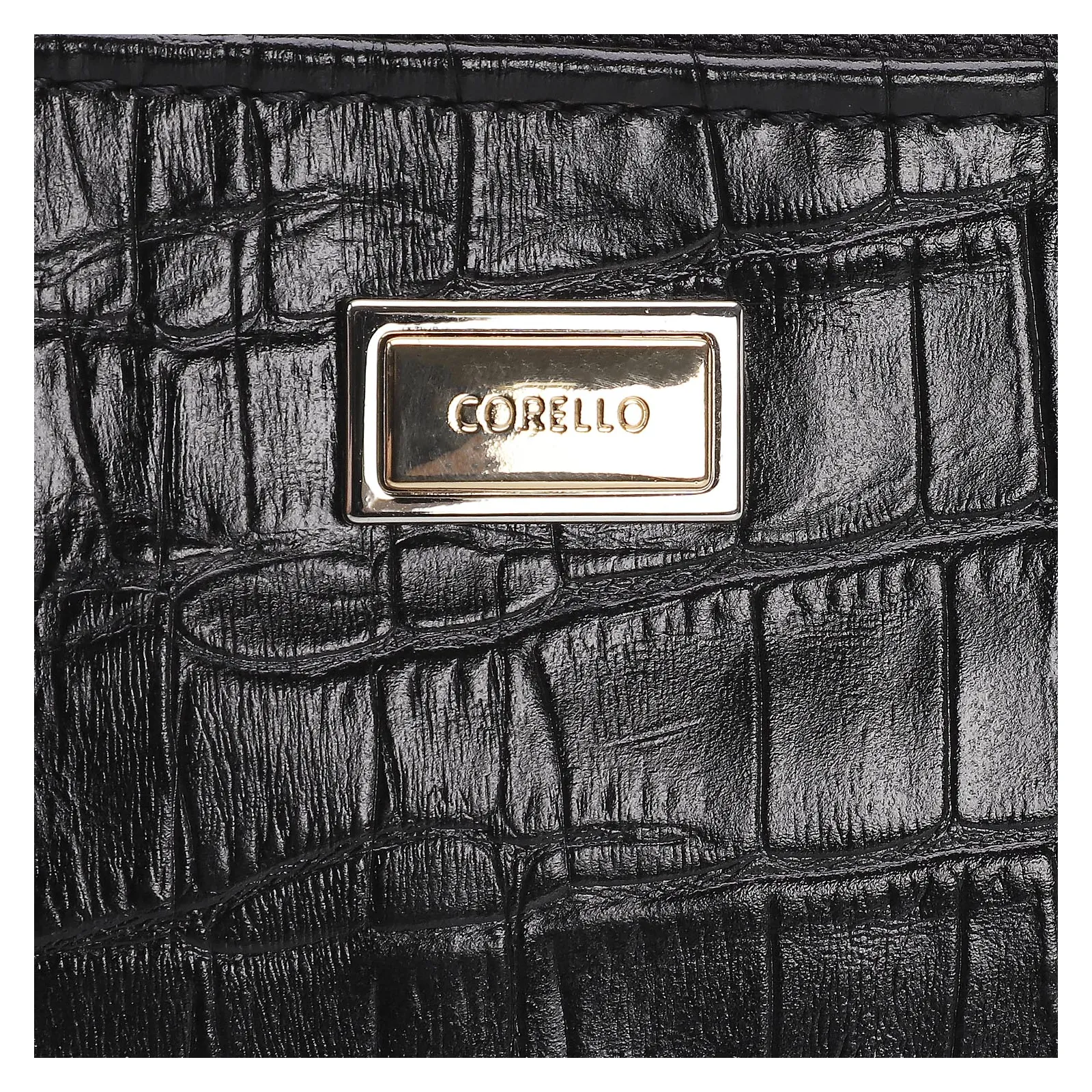Bolsa Pequena Croco Preto