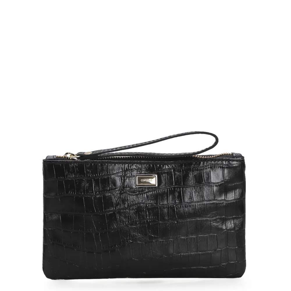 Bolsa Pequena Croco Preto