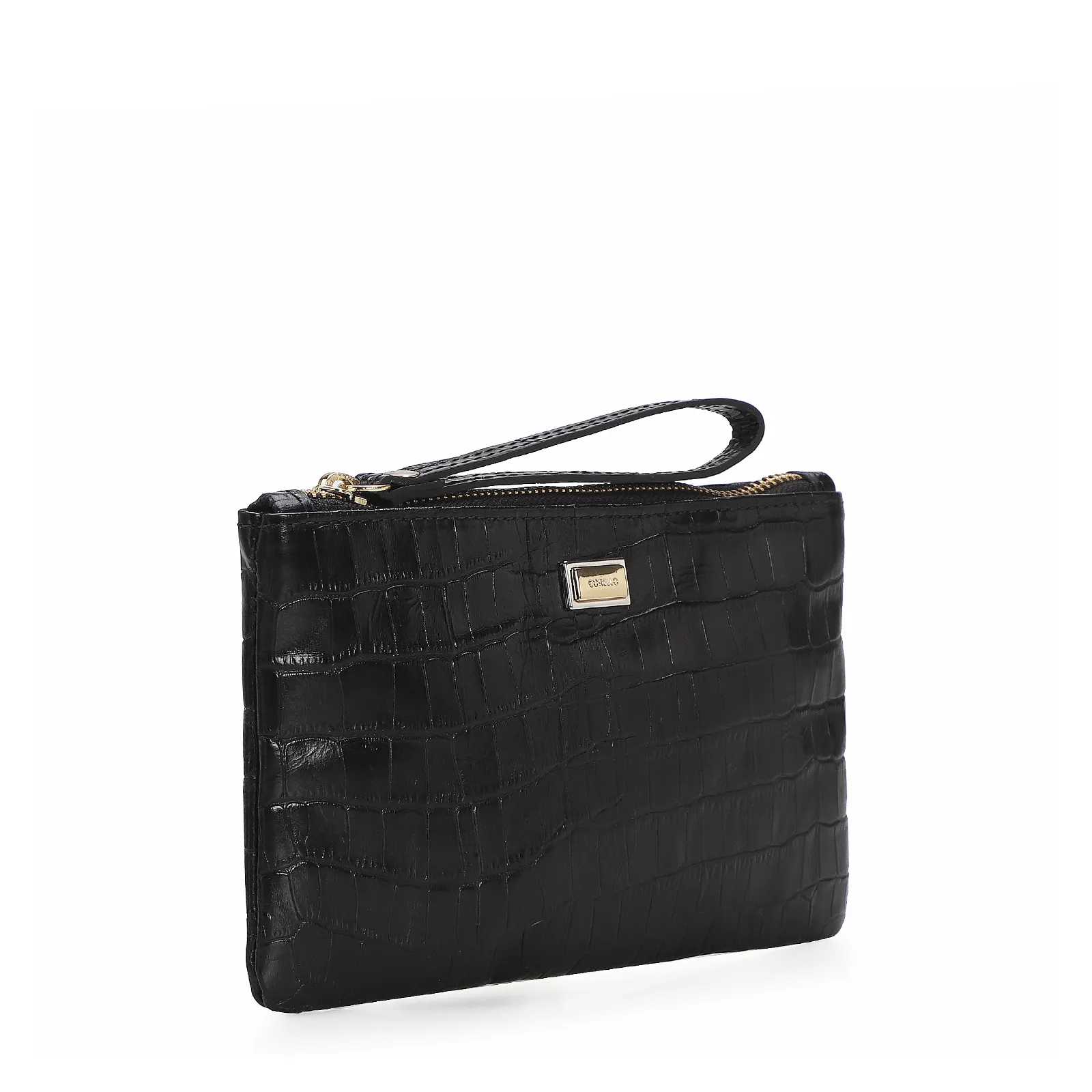 Bolsa Pequena Croco Preto