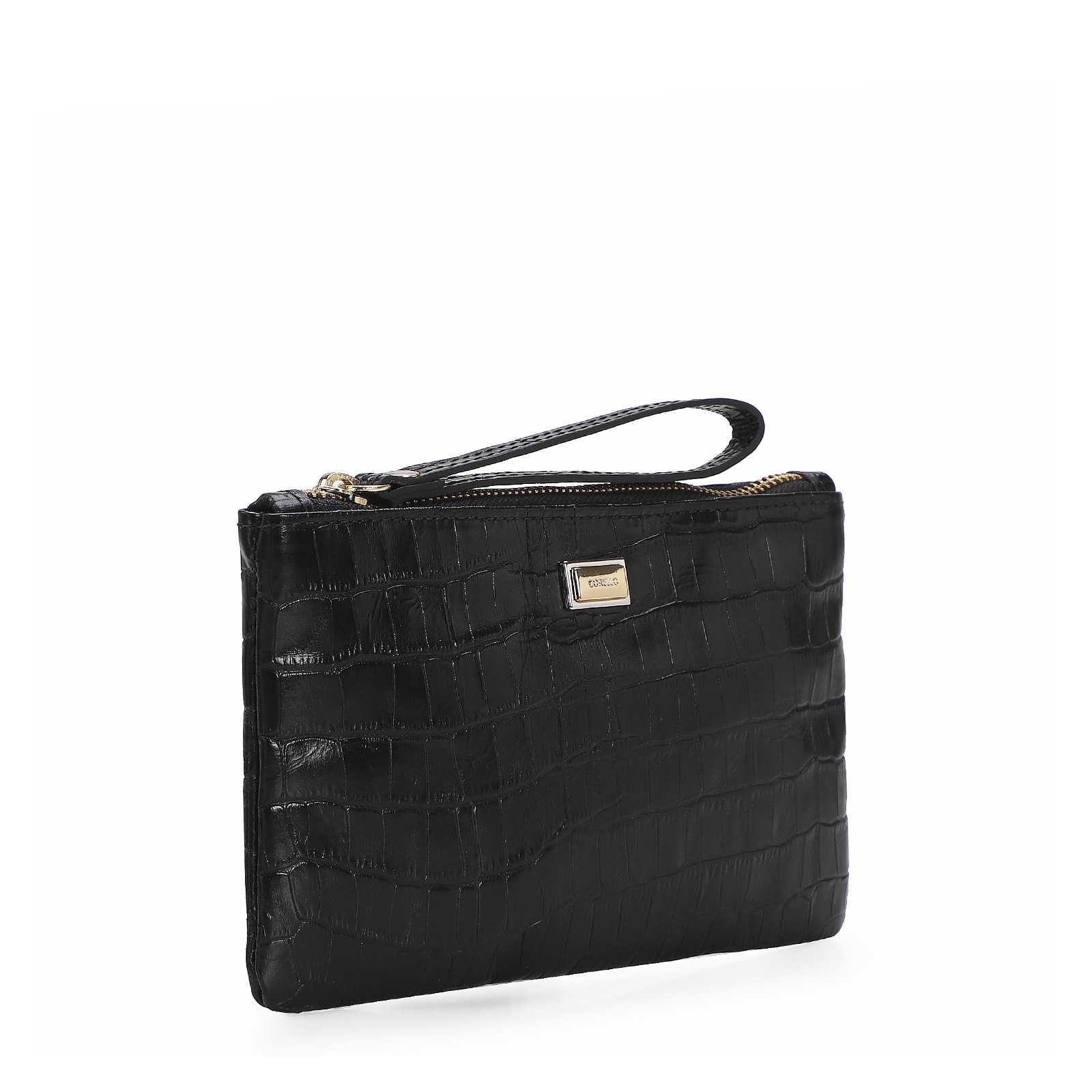 Bolsa Pequena Croco Preto