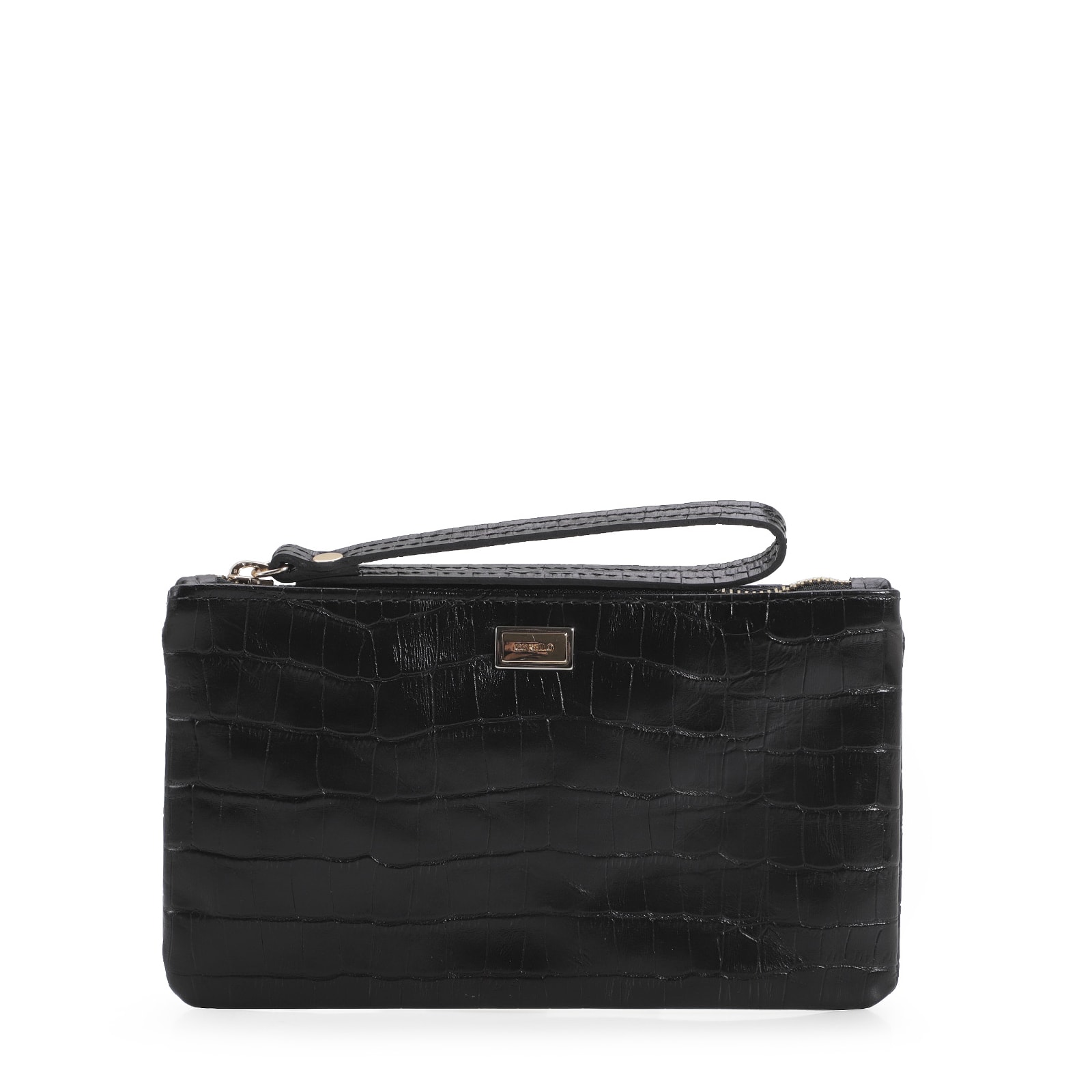 Bolsa Pequena Croco Preto