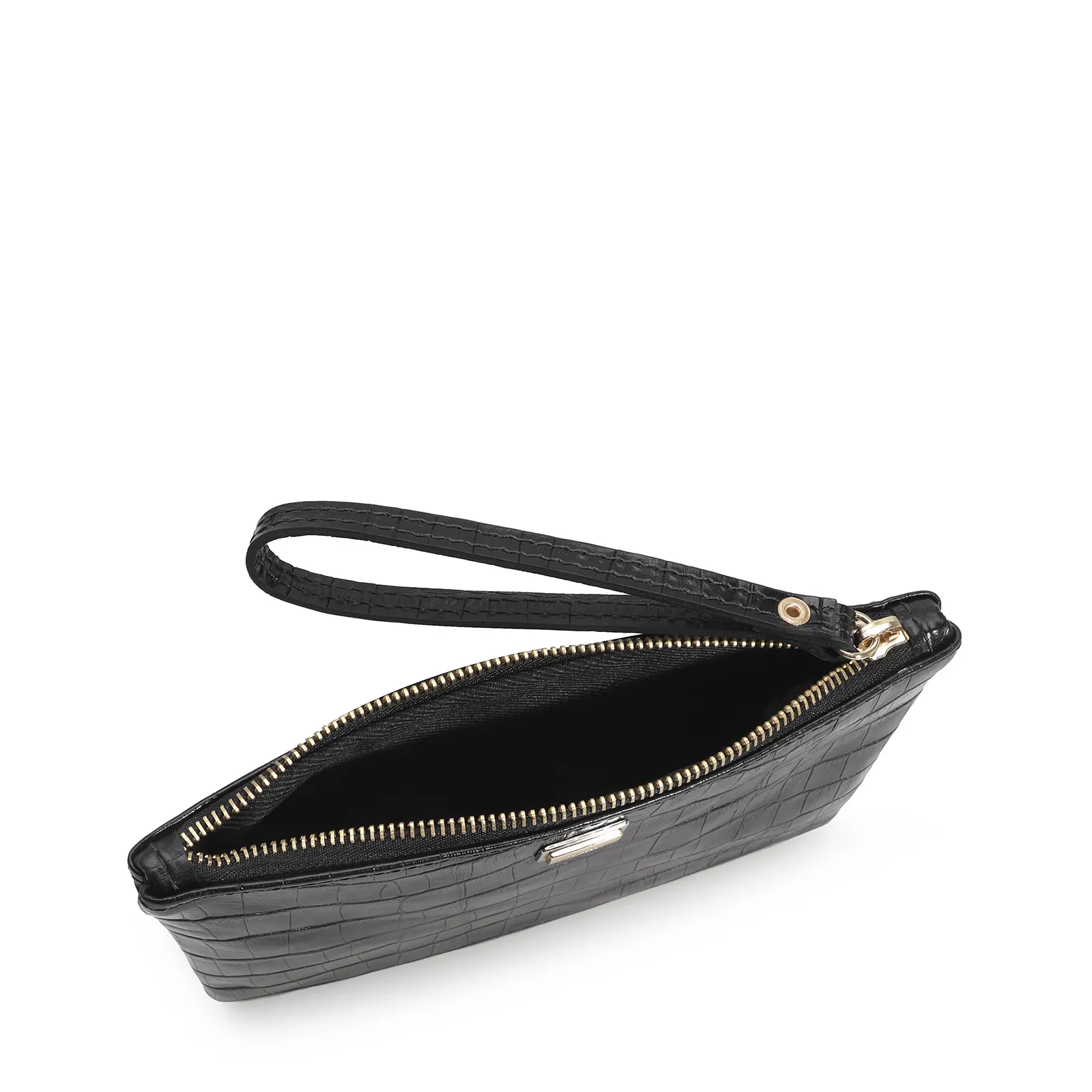 Bolsa Pequena Croco Preto