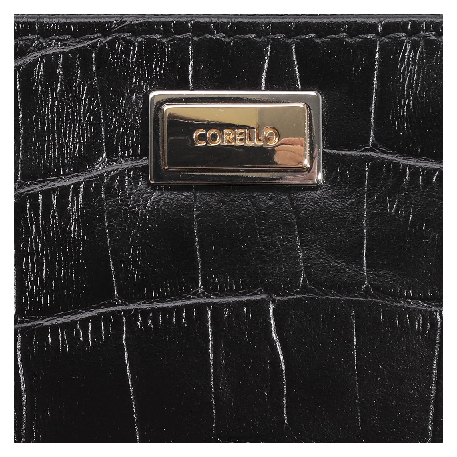Bolsa Pequena Croco Preto