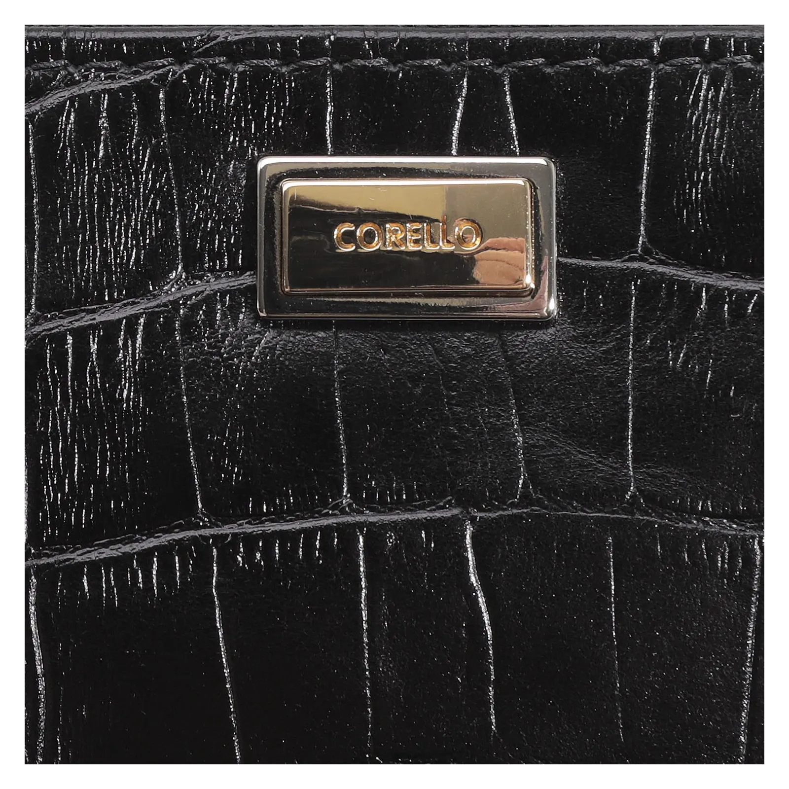 Bolsa Pequena Croco Preto