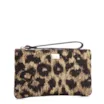 Bolsa Pequena Jacquard Onça/Couro Marrom Escuro - imagem 2