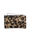Bolsa Pequena Jacquard Onça/Couro Marrom Escuro - imagem 3
