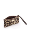 Bolsa Pequena Jacquard Onça/Couro Marrom Escuro - imagem 4